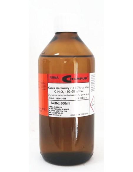 Kwas mlekowy 80% CZDA 500 ml Chempur