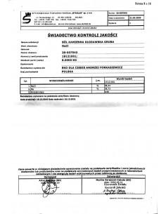 Sól Kłodawska kamienna gruba 1 kg Stanlab 2