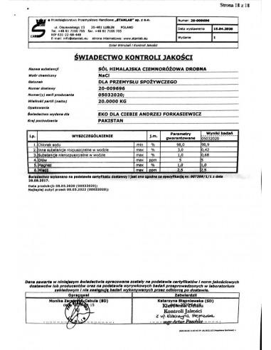 Sól himalajska różowa drobna 1 kg