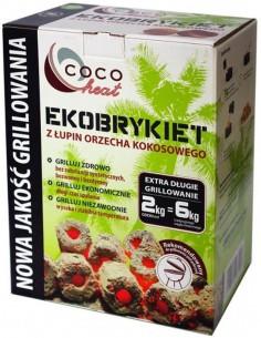ekologiczny brykiet z łupin orzecha kokosowego COCOheat- 2 kg