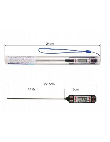 TERMOMETR kuchenny LCD -50o / + 300oC