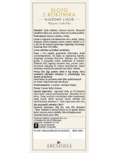 Złoto z Rokitnika SUSZONE LIŚCIE 80g 2