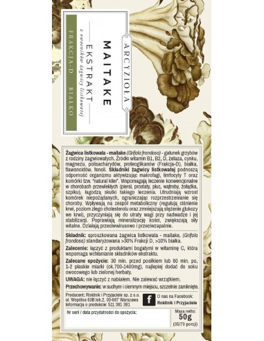 ARCYZIOŁA Maitake ekstrakt 50 g