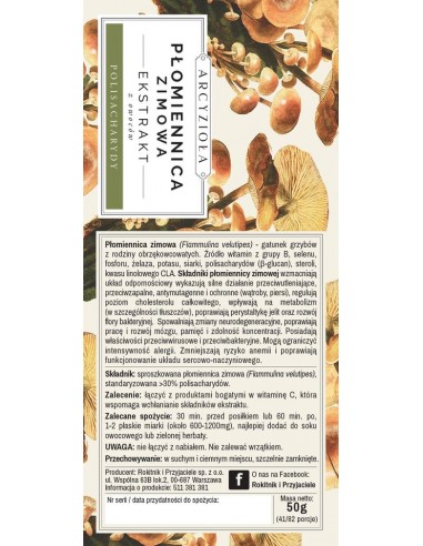 ARCYZIOŁA Płomiennica zimowa 50 g