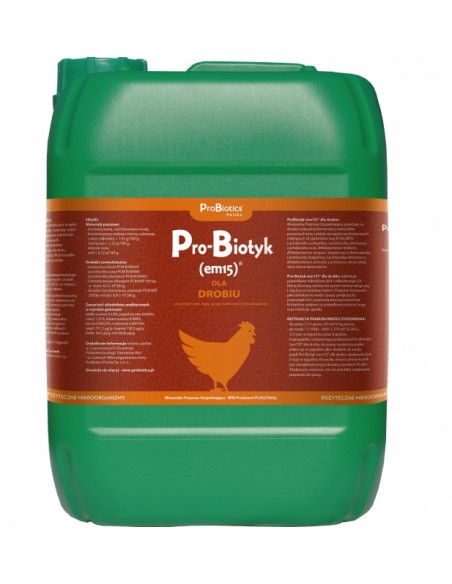 Pro-Biotyk (Em15)  dla drobiu 10 L Probiotics