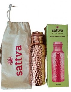 Butelka miedziana 650 ml młotkowana