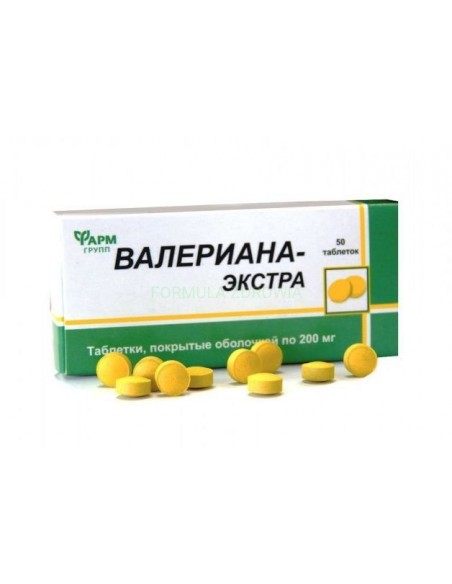 Valeriana Extra 200 mg 50 tab.