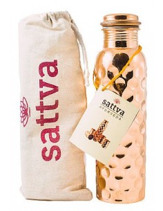 Butelka miedziana 950 ml młotkowana Sattva