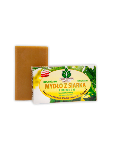 Roslinne naturalne mydło z siarką 100g