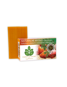 Roslinne naturalne mydło bursztyn+ sosna100g