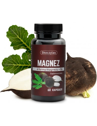 Magnez 4 formy rzepa 60 kaps.Skoczylas