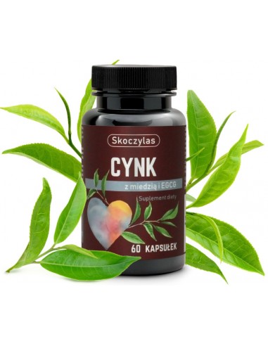 Cynk, miedź, ziel. herbata 60 kaps. Skoczylas