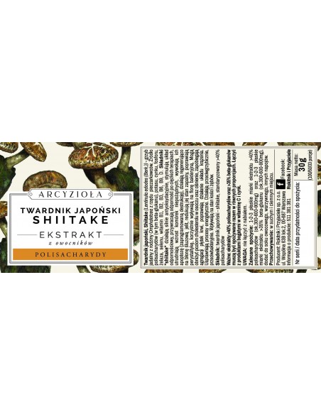 ARCYZIOŁA Shiitake beta-glukan 30 g