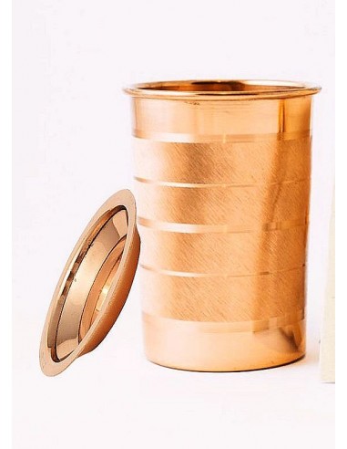 Miedziany kubek w paski 350 Sattva