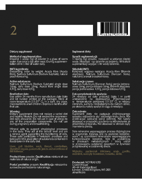 Znak BYKA Siarczan sodu 100 g