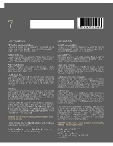 Znak WAGA  Fosforan spdu 100 g