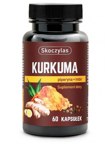 Kurkuma, piperyna, imbir, reswe 60 kaps. Skoczylas