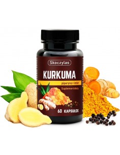 Kurkuma, piperyna, imbir, reswe 60 kaps. Skoczylas 2