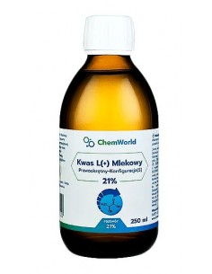 Kwas L(+) Mlekowy 21 % - 250 ml Chemworld