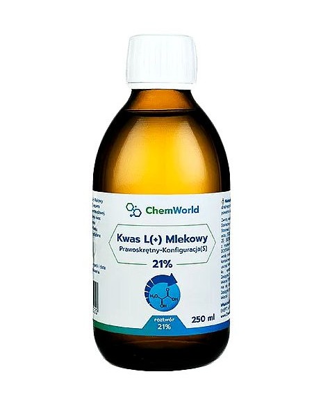 Kwas L(+) Mlekowy 21 % - 250 ml Chemworld