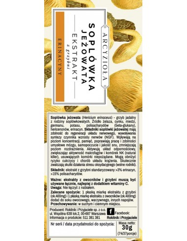 ARCYZIOŁA Soplówka jeżowata 30+ 30 g