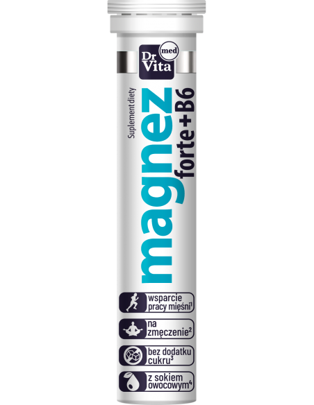 Magnez forte + B6 z sokiem 20 tabl. DrVita