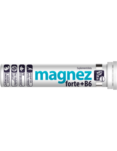 Magnez forte + B6 z sokiem 20 tabl. DrVita