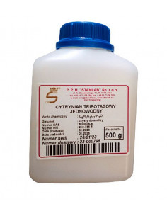 Cytrynian tripotasowy jednowodny  CZDA 500g Stanl