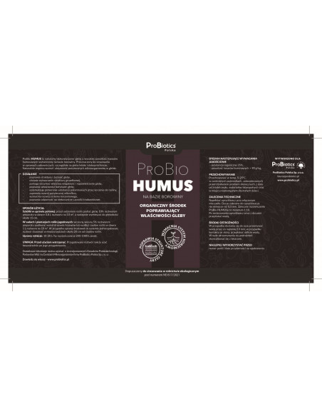 ProBio Humus - naturalny biokondycjoner gleby - 10 L Probiotics