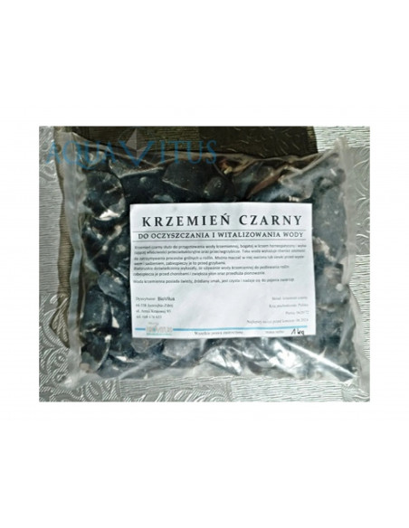 Czarny krzemień - oczyszcza i witalizuje wodę - 1kg Biovitus