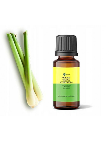 Naturalny eteryczny olejek z trawy cytrynowej - 10 ml Lonaen