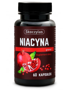 Niacyna z granatem - prawidłowy metabolizm energetyczny - 60 kaps.  Skoczylas