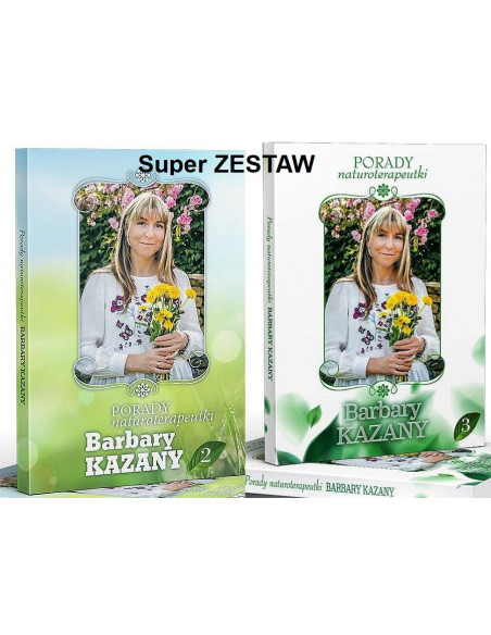 Super Zestaw 2 książek - Porady naturoterapeutki Barbary Kazany