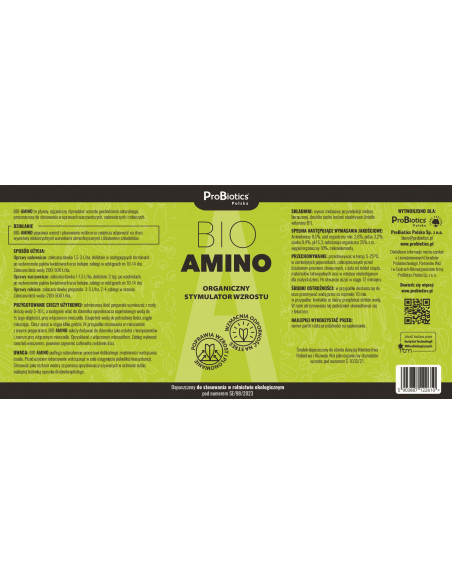 BIO-AMINO - organiczny stymulator wzrostu - 5 L Probiotics