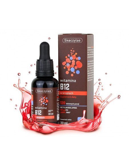 Witamina B12 w kroplach - 30 ml  suplementy Skoczylas