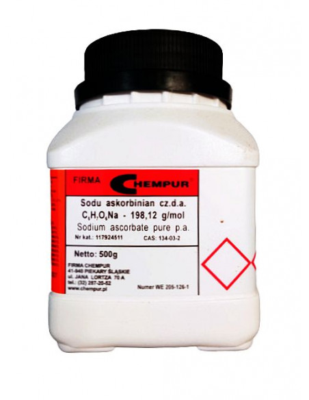 Askorbinian sodu CZDA 500 g Chempur