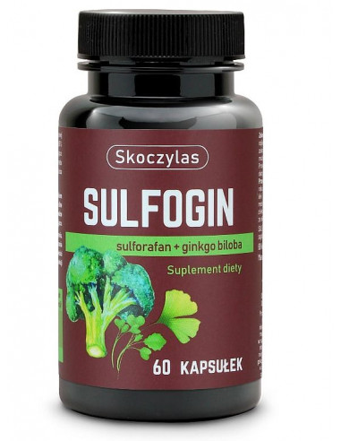 SULFOGIN -  sulforafan + ginkgo biloba  - 60 kaps. Skoczylas