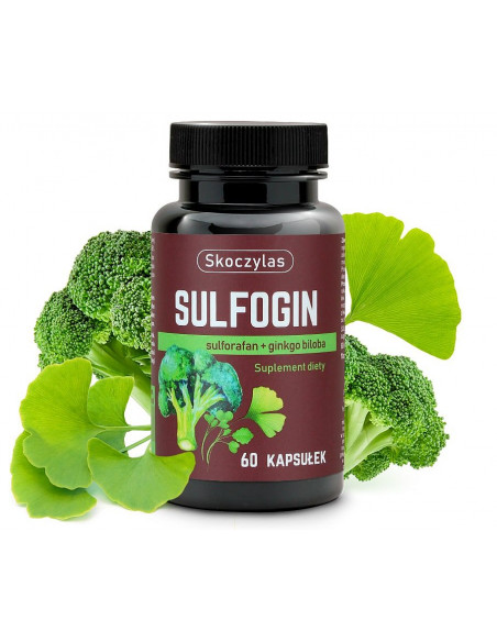 SULFOGIN -  sulforafan + ginkgo biloba  - 60 kaps. Skoczylas