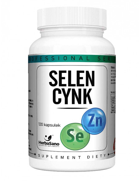 Selen + Cynk - suplement diety - 120 kaps. Herbasano