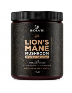 SOPLÓWKA JEŻOWATA 10:1 - LION'S MANE MUSHROOM - 100 g Solve Labs