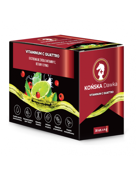 Końska dawka - WITAMINA C Quattro  - 30 saszetek