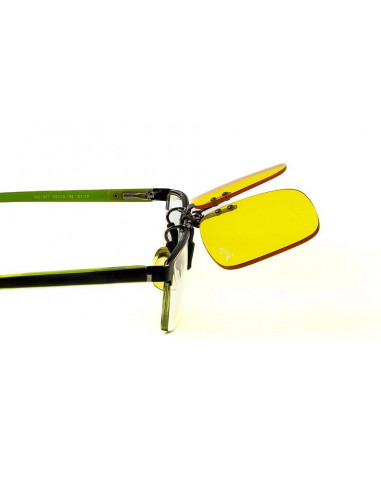 OwlEYE Świt - żółte nakładki uchylne na okulary korekcyjne