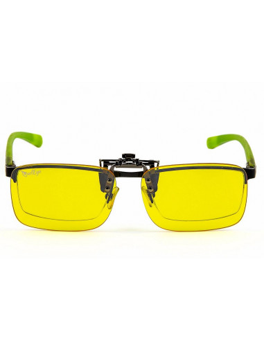 OwlEYE Świt - żółte nakładki uchylne na okulary korekcyjne