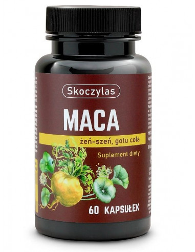 Maca + Żeń-szeń + Gotu cola - 60 kaps. Skoczylas