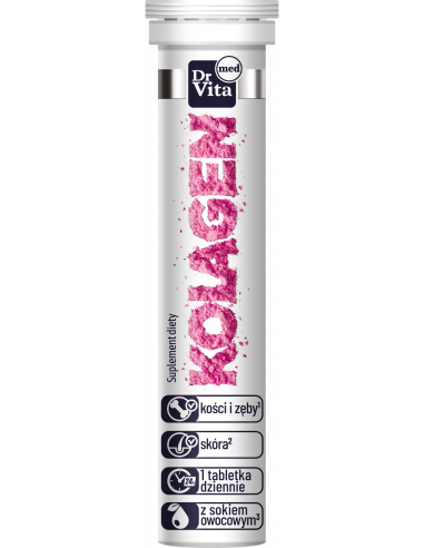 Kolagen - 20 tabletek musujących - DrVita Med
