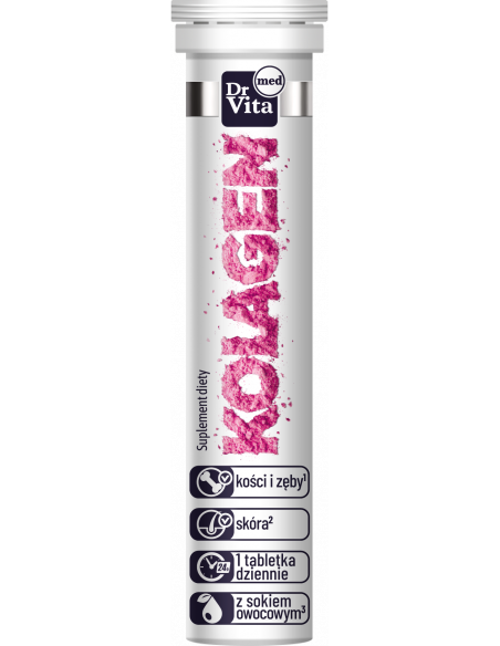 Kolagen - 20 tabletek musujących - DrVita Med
