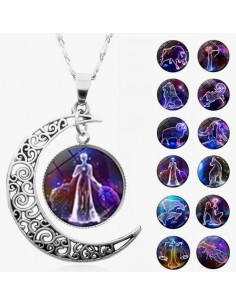 Wisiorek na szyję dla znaku zodiaku PANNA - 06