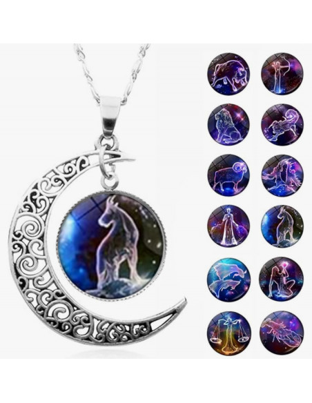 Wisiorek na szyję dla znaku zodiaku KOZIOROŻEC - 10