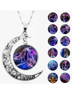 Wisiorek na szyję dla znaku zodiaku WODNIK - 11