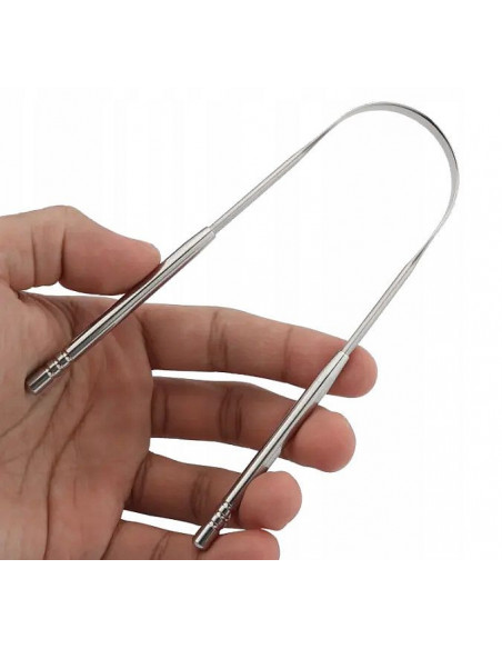 Czyścik do języka - z chirurgicznej stali nierdzewnej